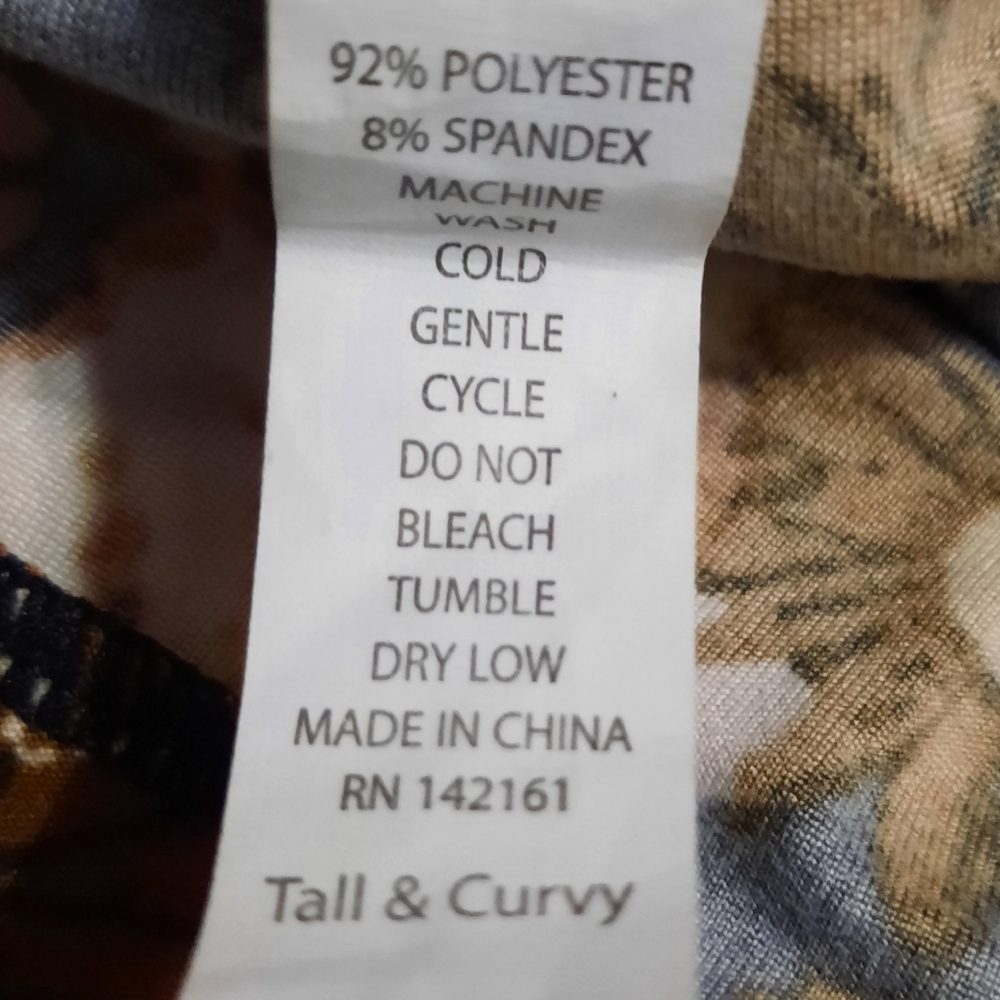 LuLaRoe Animal Print Leggings Size Tall & Curvy (12-18) - Picture 5 of 6